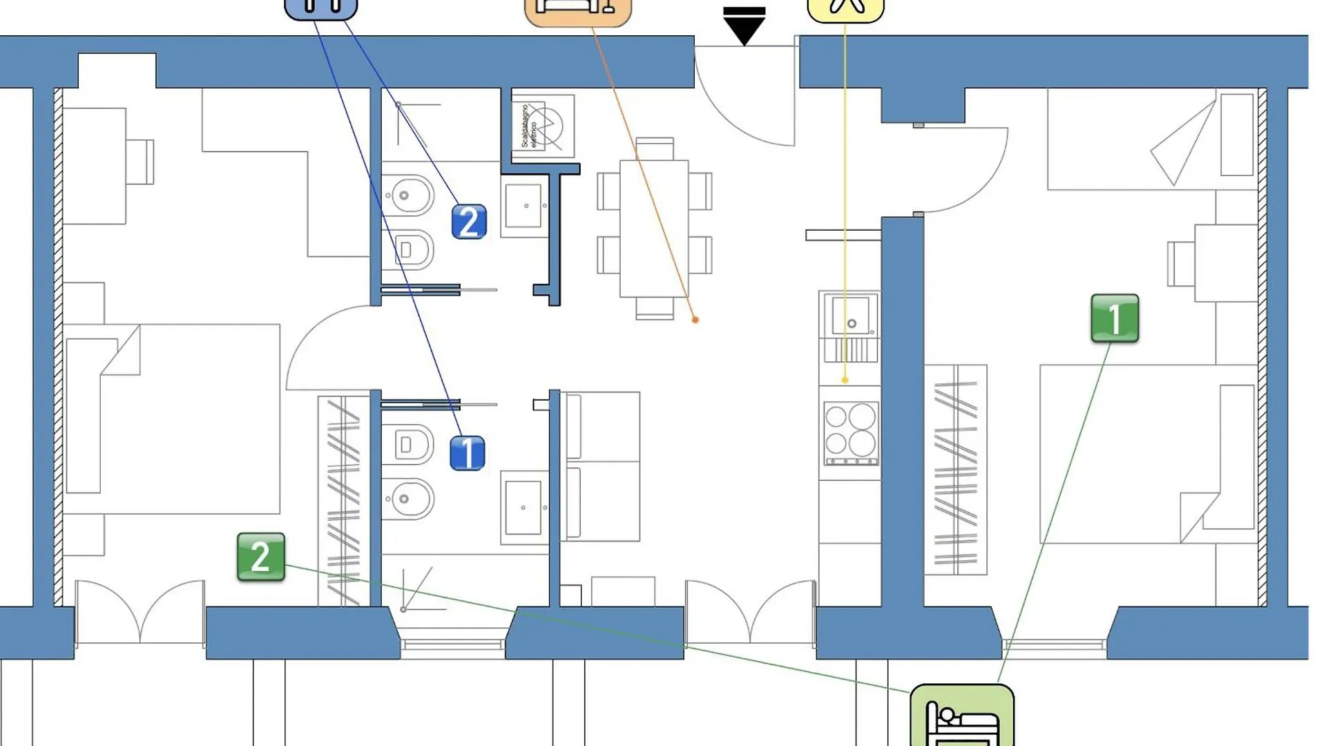 Stayeasy Sardegna - 2Bedrooms 2Baths - City Center Milan 0*,